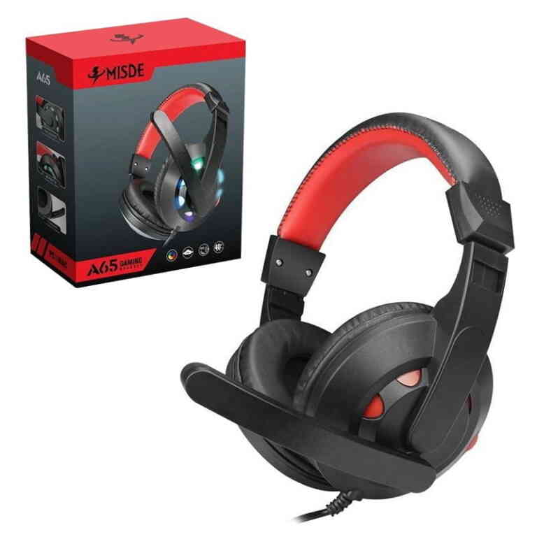 Magicvoice A65 Rgb Işıklı 3.5Mm Aux Girişli Kulaküstü Mikrofonlu Oyuncu Kulaklık - Görsel 2