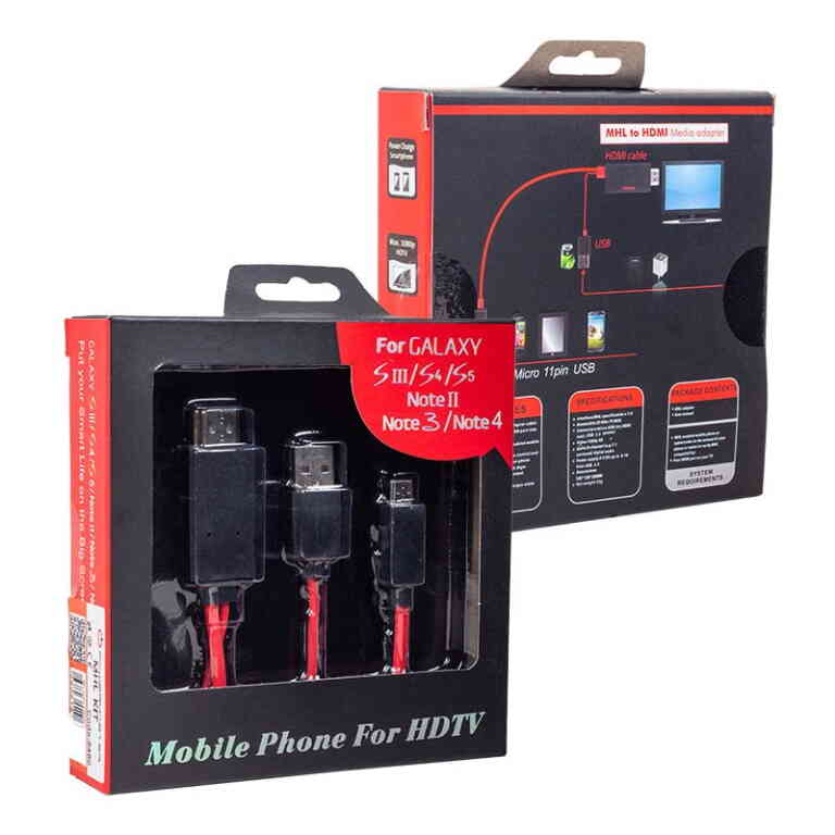 Powermaster Micro Usb S3-S4 HDMI Tv Bağlantı Kablosu Mhl Kit - Görsel 2