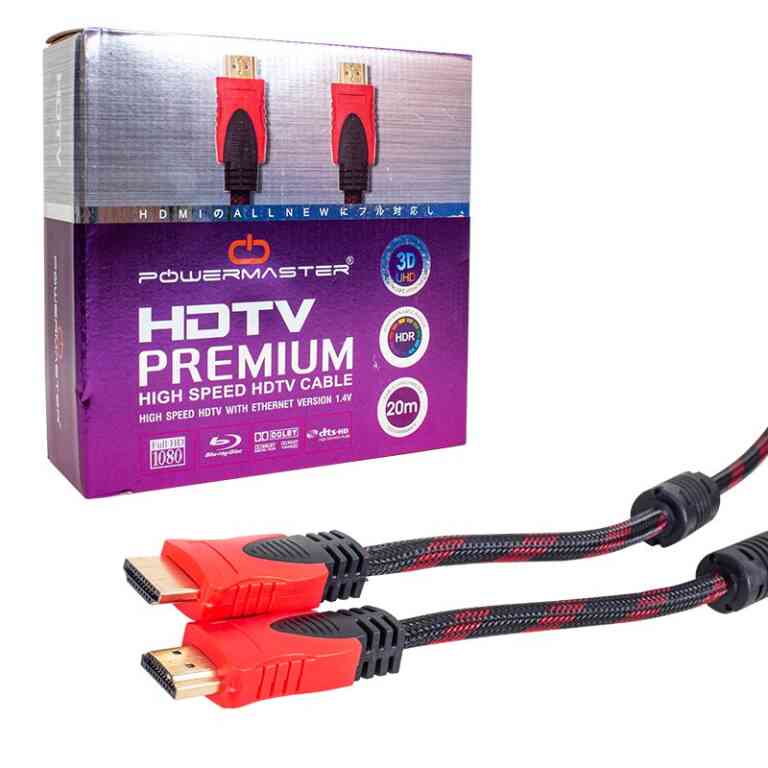 Powermaster 20 Metre Örgülü HDMI Kablosu - Görsel 2