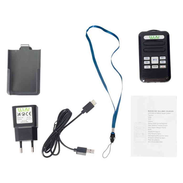 Wln KD-C80 3-5 Km 16 Kanal Radyolu Mini Telsiz - Görsel 8