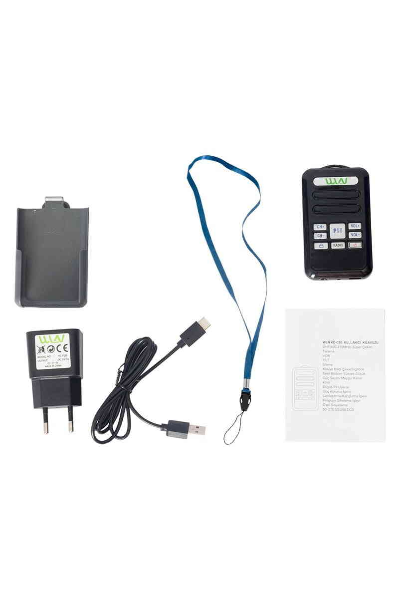 Wln KD-C80 3-5 Km 16 Kanal Radyolu Mini Telsiz - Görsel 8