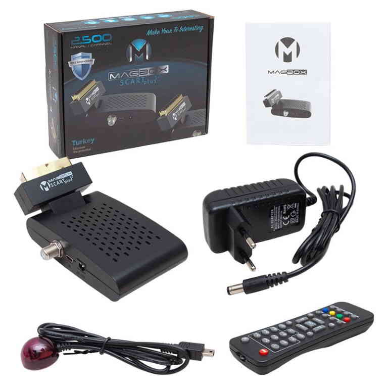 Magbox Scart Plus TKGS'li Scart Girişli Mini SD Uydu Alıcısı - Görsel 3