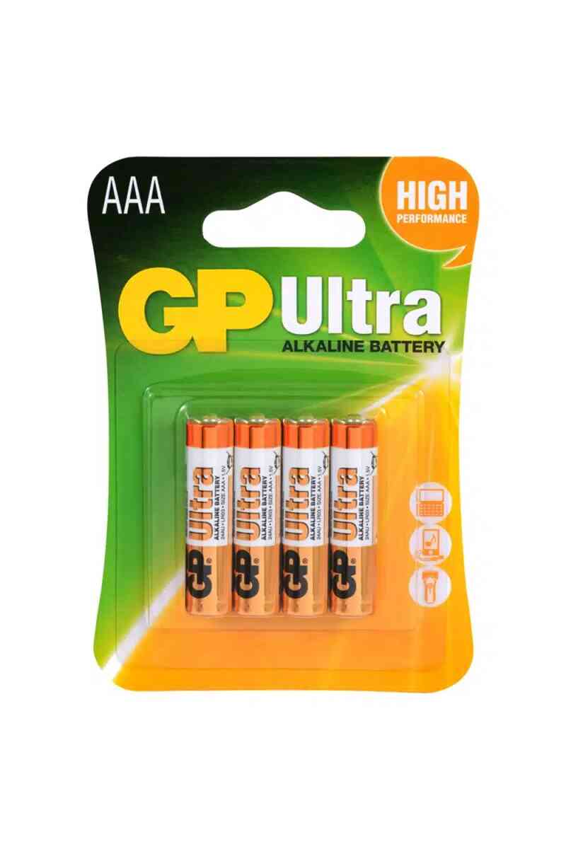 GP 24AU-2U4 Alkalin İnce Kalem Pil 4lü - Görsel 1