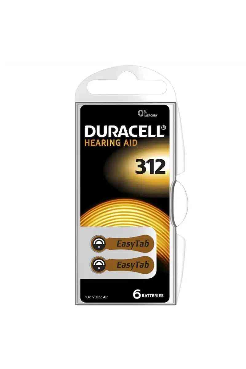 Duracell 312 No Kulaklık Pili 6'lı Paket - Görsel 1