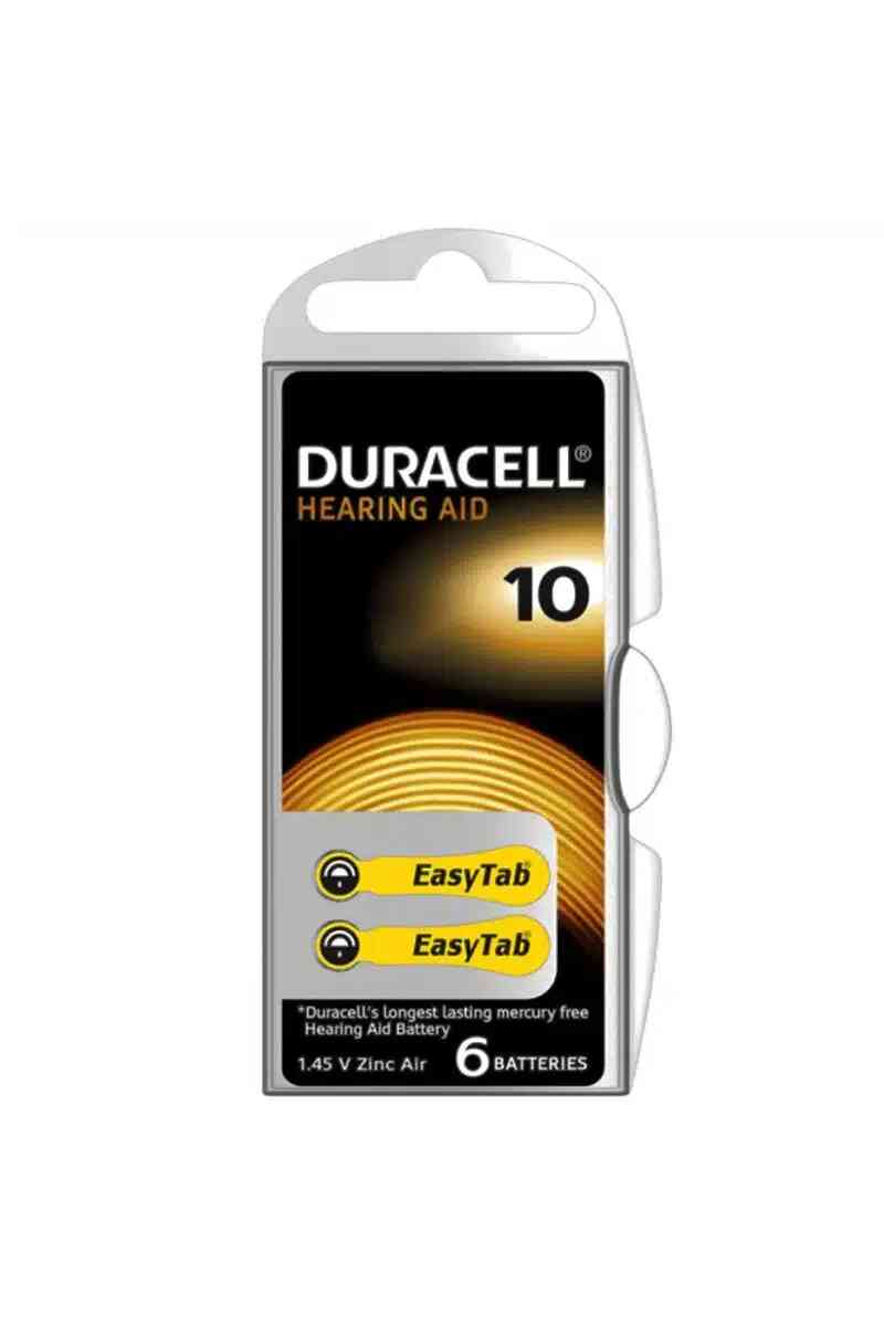 Duracell 10 No Kulaklık Pili 6'lı - Görsel 1