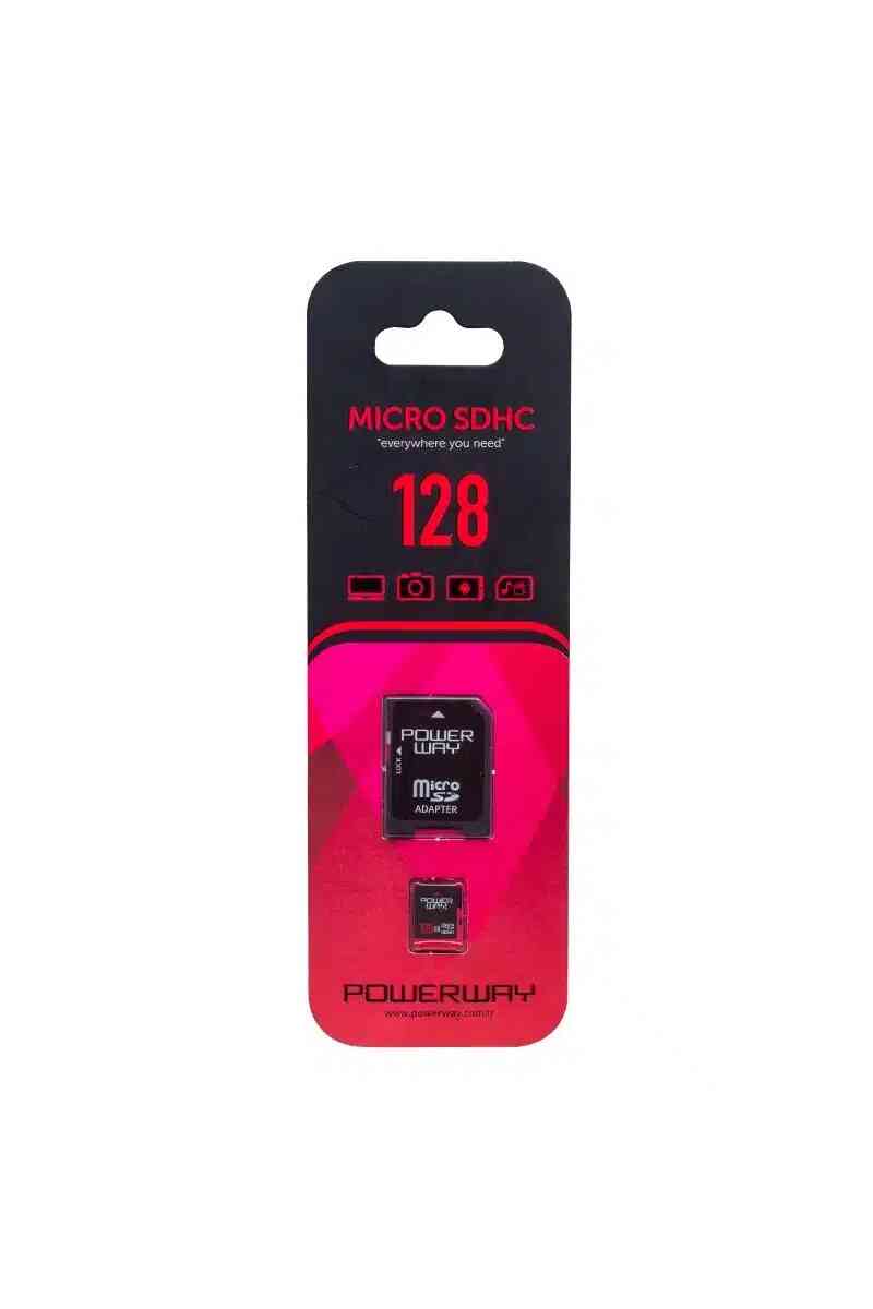 Powerway 128 GB Micro SD (Class 10) Hafıza Kartı PWR-128 - Görsel 1