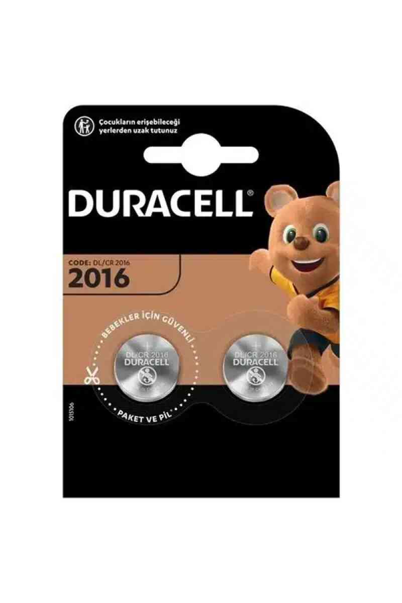 Duracell CR2016 3 Volt Lityum 2'li Pil - Görsel 1