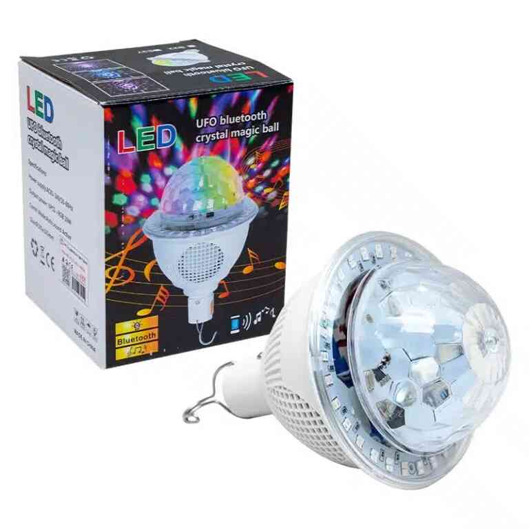 Powermaster Bluetooth Destekli Animasyonlu 10 Watt Şarjlı Ufo Tip Disko Topu PM-4191 - Görsel 3