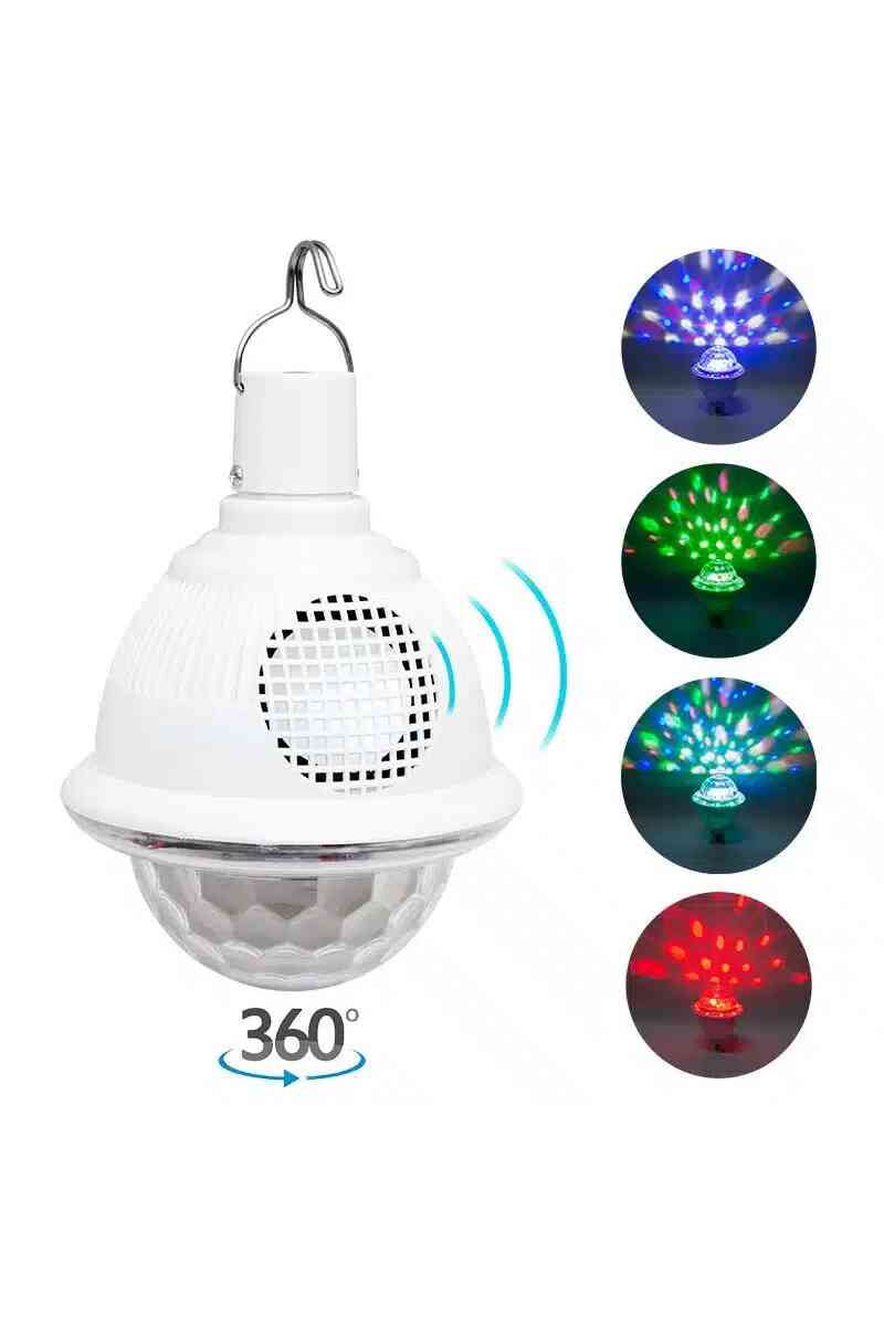 Powermaster Bluetooth Destekli Animasyonlu 10 Watt Şarjlı Ufo Tip Disko Topu PM-4191 - Görsel 1