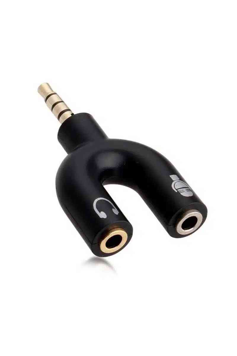 Powermaster 3.5 Mm Stereo Erkek to Kulaklık + Hoparlör Dişi Çoklayıcı Jack PM-4318 - Görsel 1