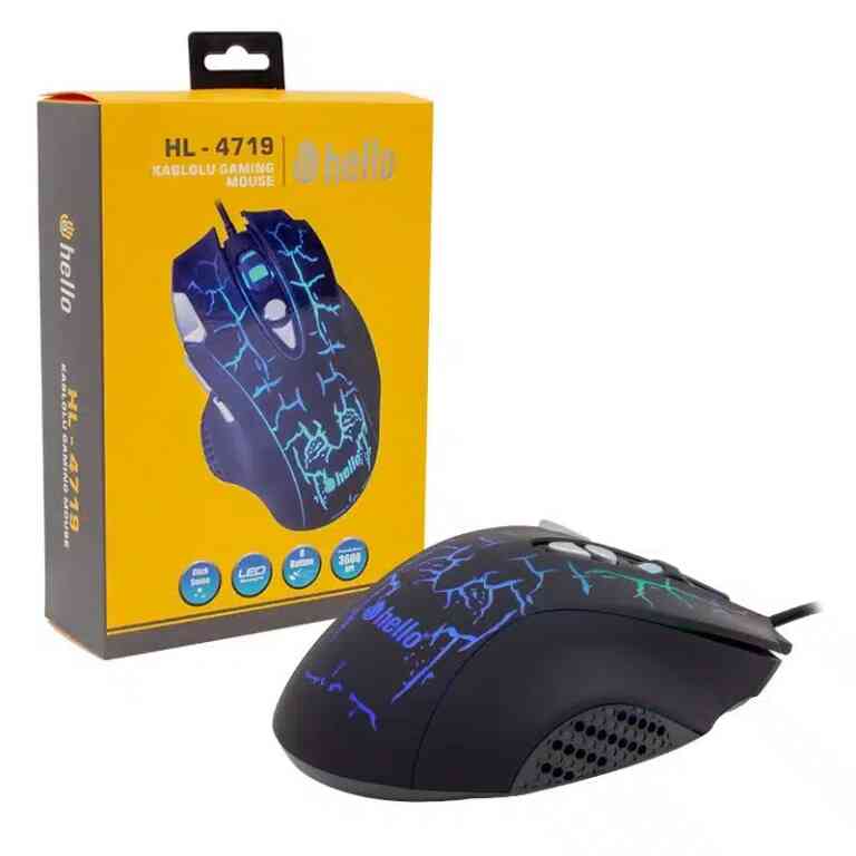 Hello HL-4719 Kablolu Oyuncu Gaming Mouse - Görsel 3