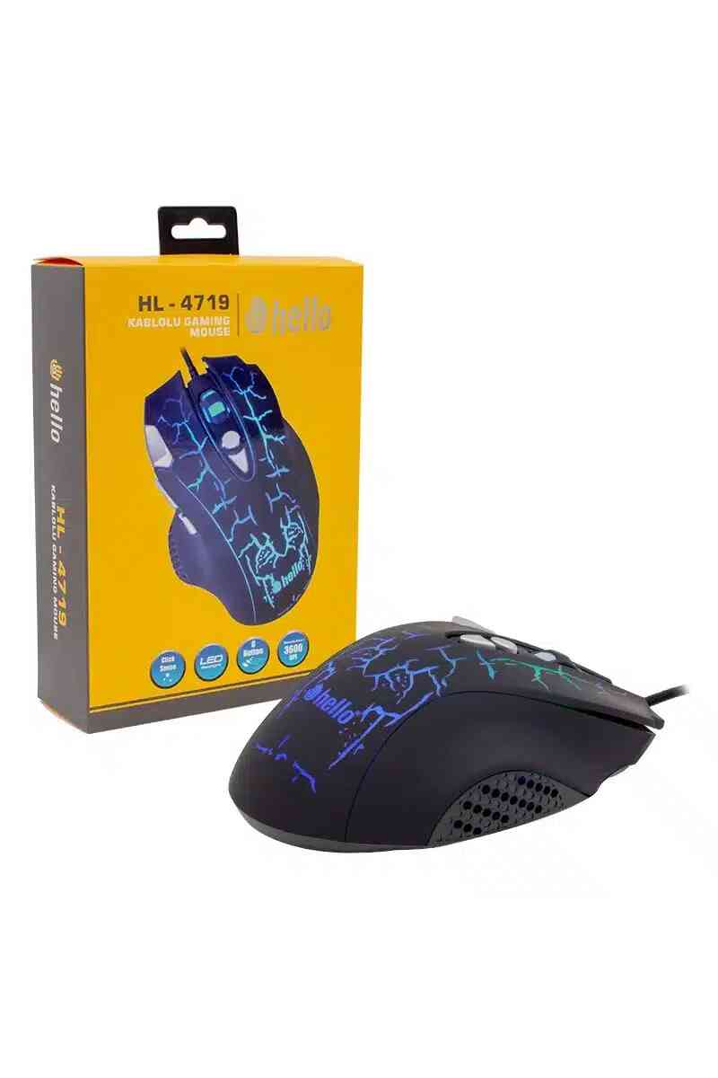 Hello HL-4719 Kablolu Oyuncu Gaming Mouse - Görsel 3