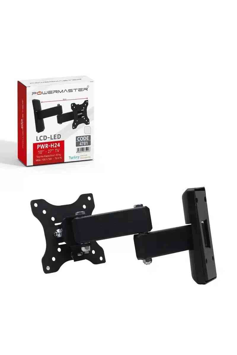 Powermaster PWR-H24 19''-22'' Çift Kollu Kilitli Hareketli Duvar Askı Aparatı - Görsel 2