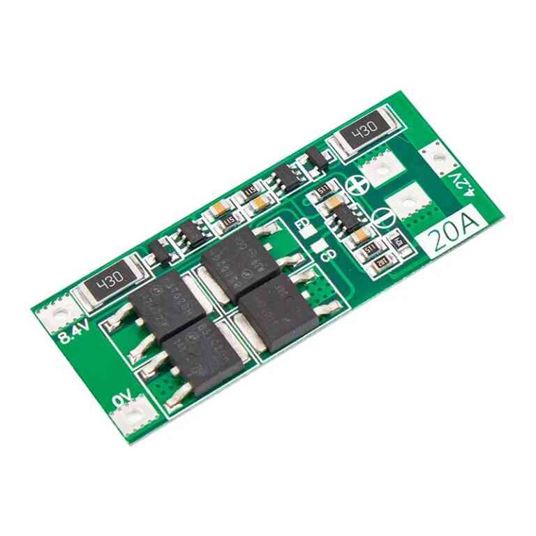 2S 20A 7.2V Bms Şarj Deşarj Koruma Kartı (8.4V Matkaplar İçin Kullanılır)