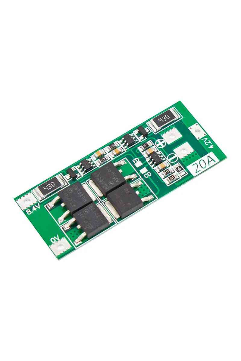 2S 20A 7.2V Bms Şarj Deşarj Koruma Kartı (8.4V Matkaplar İçin Kullanılır) - Görsel 1