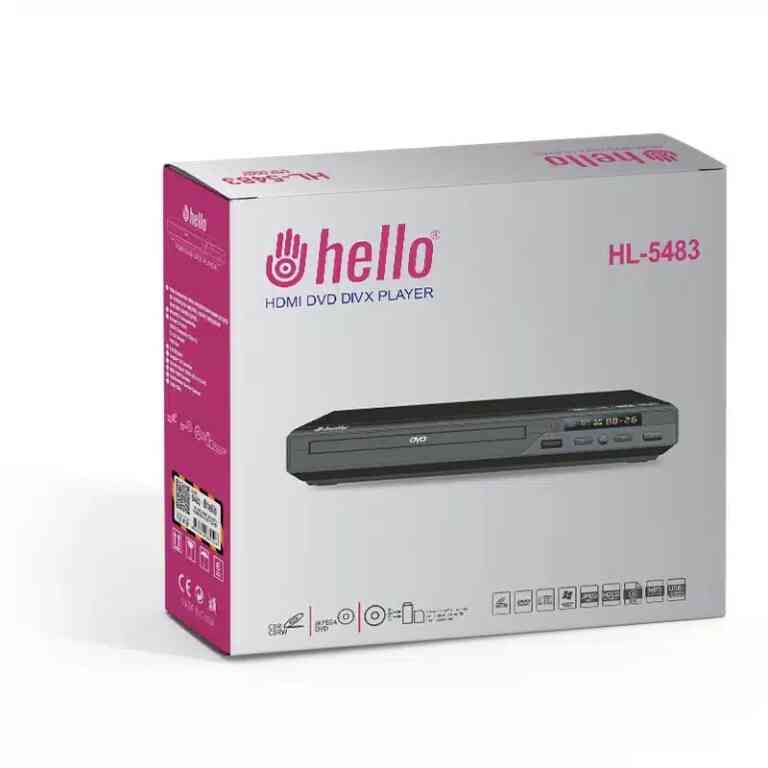 Hello HL-5483 USB-HDMI-DIVX Kumandalı DVD Player - Görsel 3