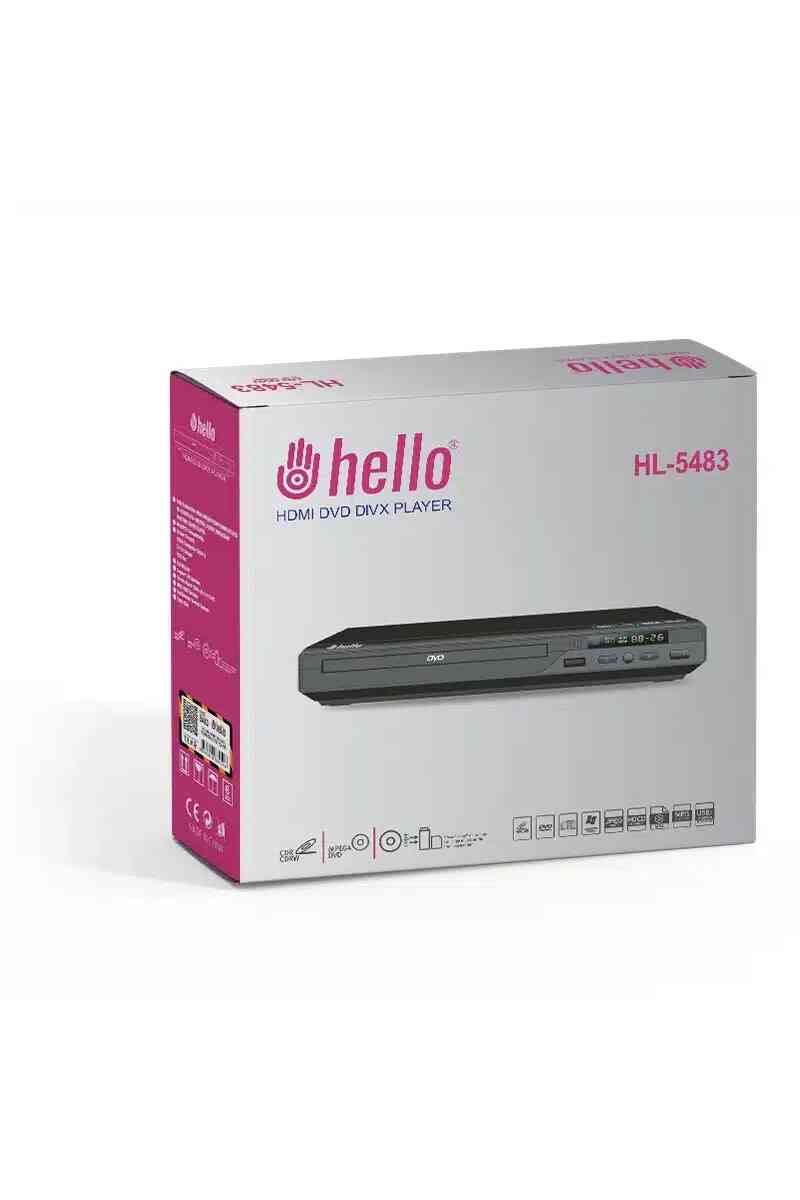 Hello HL-5483 USB-HDMI-DIVX Kumandalı DVD Player - Görsel 3