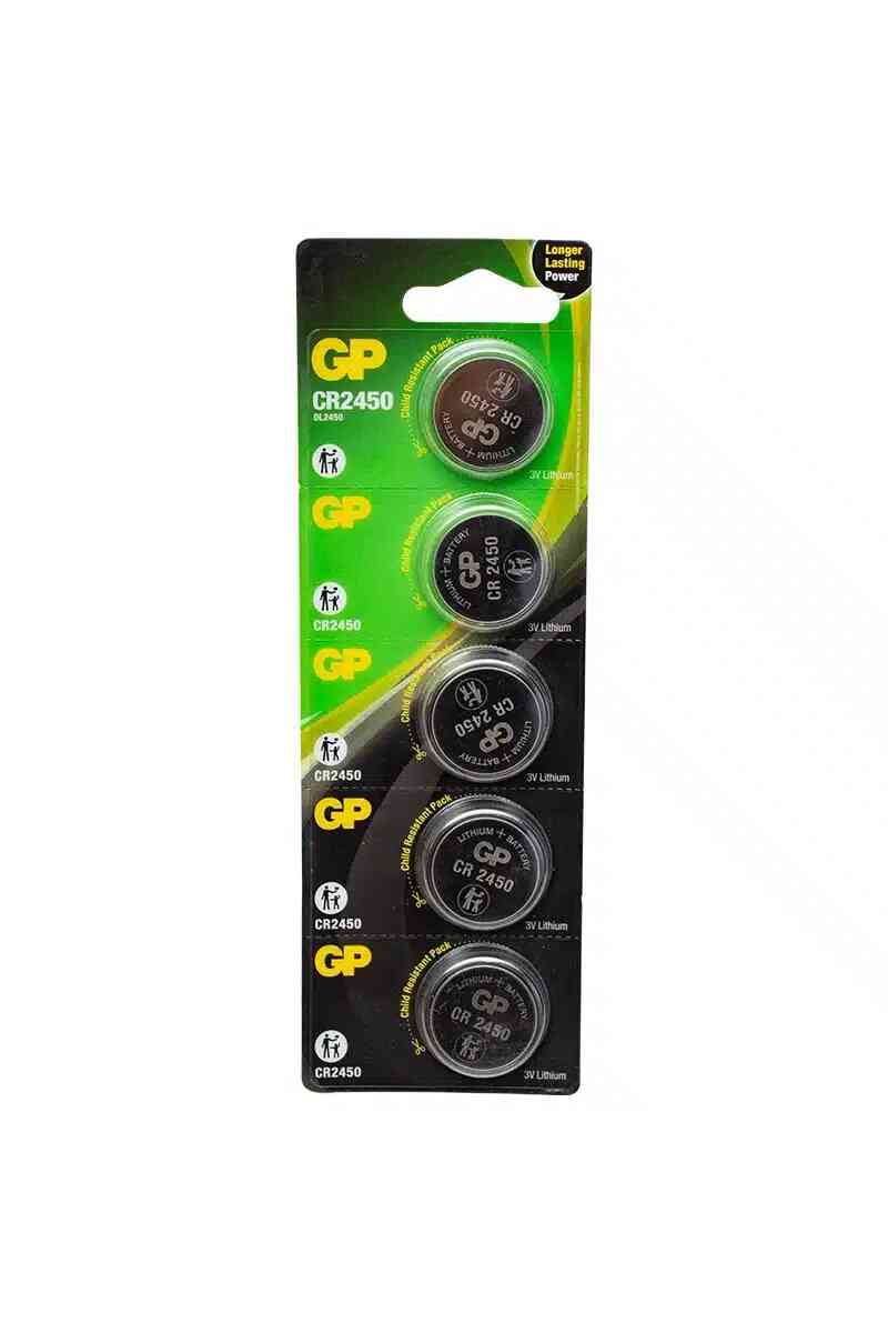GP CR2450 3 Volt Lityum 5'li Pil - Görsel 1