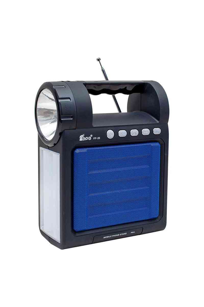 Magicvoice FP-26 USB-SD-FM-Bluetooth Destekli Fenerli Taşınabilir Hoparlör - Görsel 1