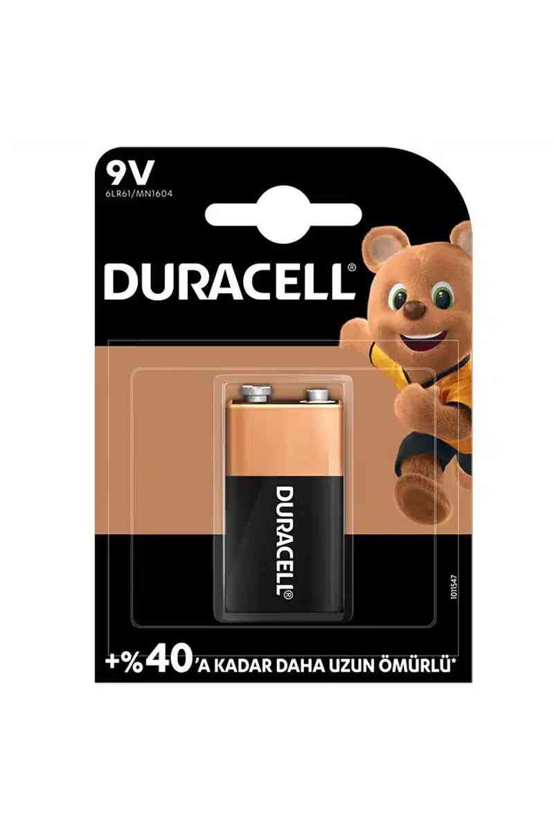 Duracell 9 V Alkalin Tekli Pil - Görsel 1