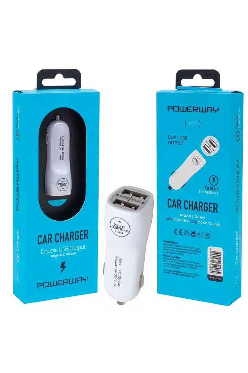 Powerway X-777 Çift Usb'li 2.1 Amper Çakmaklık Araç Şarj Cihazı - Görsel 3