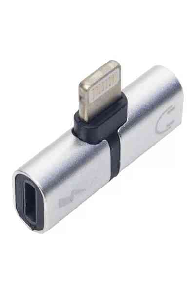 Powermaster iP Lightning Şarj Kulaklık Çevirici Adaptör Jack