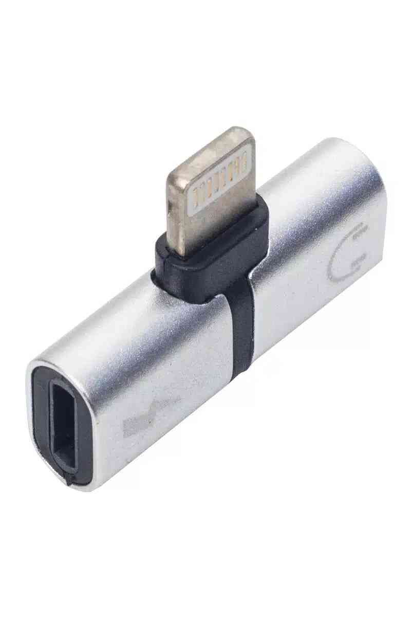 Powermaster iP Lightning Şarj Kulaklık Çevirici Adaptör Jack - Görsel 1
