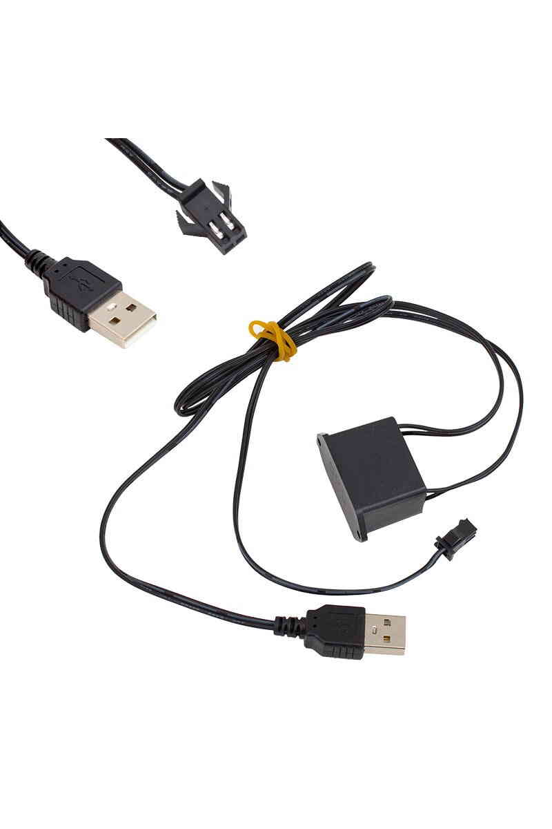 Powermaster 5 Metre 5 Volt USB Adaptörlü Neon Sarı İp Aydınlatma PM-6081 - Görsel 2