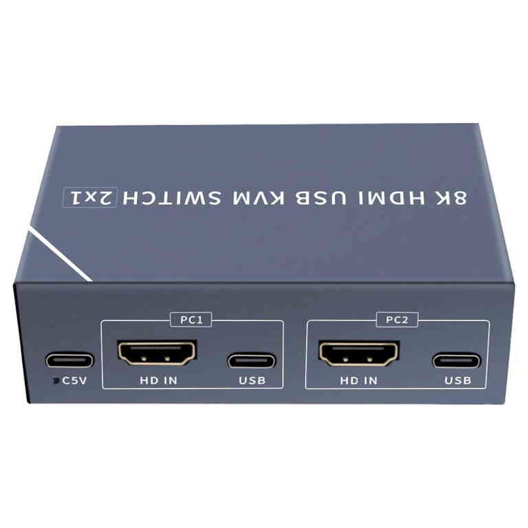 Powermaster PM-11777 8K Hdmi Usb Kvm Switch 2x1 - Görsel 2