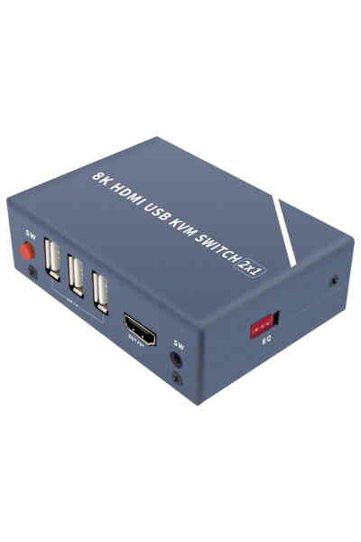 Powermaster PM-11777 8K Hdmi Usb Kvm Switch 2x1