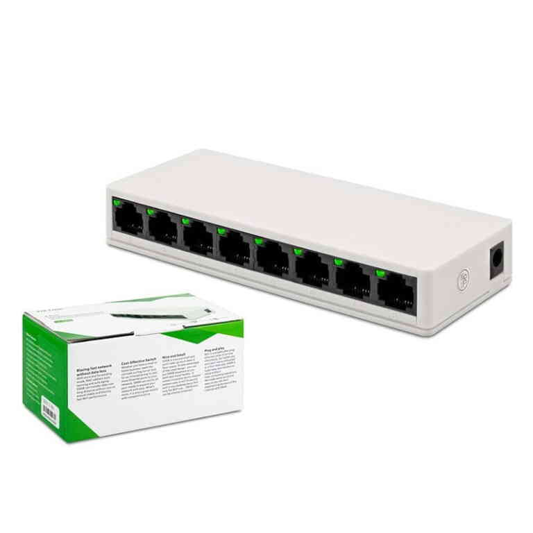 Powermaster 8 Port 10/100 Mbps Yönetilemez Switch PM-14054 - Görsel 2
