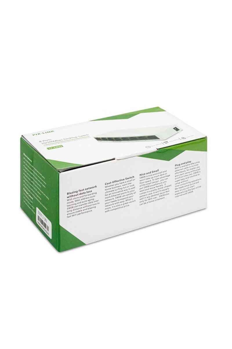 Powermaster 8 Port 10/100 Mbps Yönetilemez Switch PM-14054 - Görsel 3