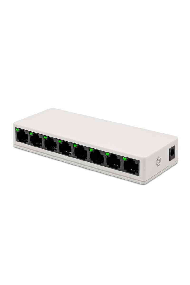 Powermaster 8 Port 10/100 Mbps Yönetilemez Switch PM-14054 - Görsel 1