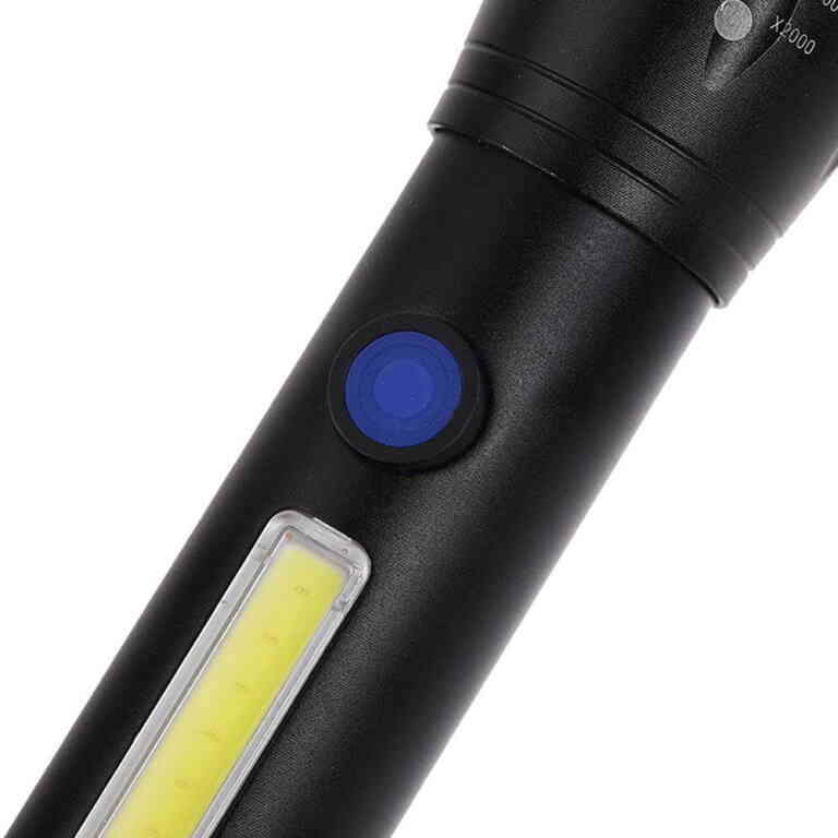 Powermaster Metal Flashlight Power Ledli Şarjlı El Feneri PM-14621 - Görsel 2