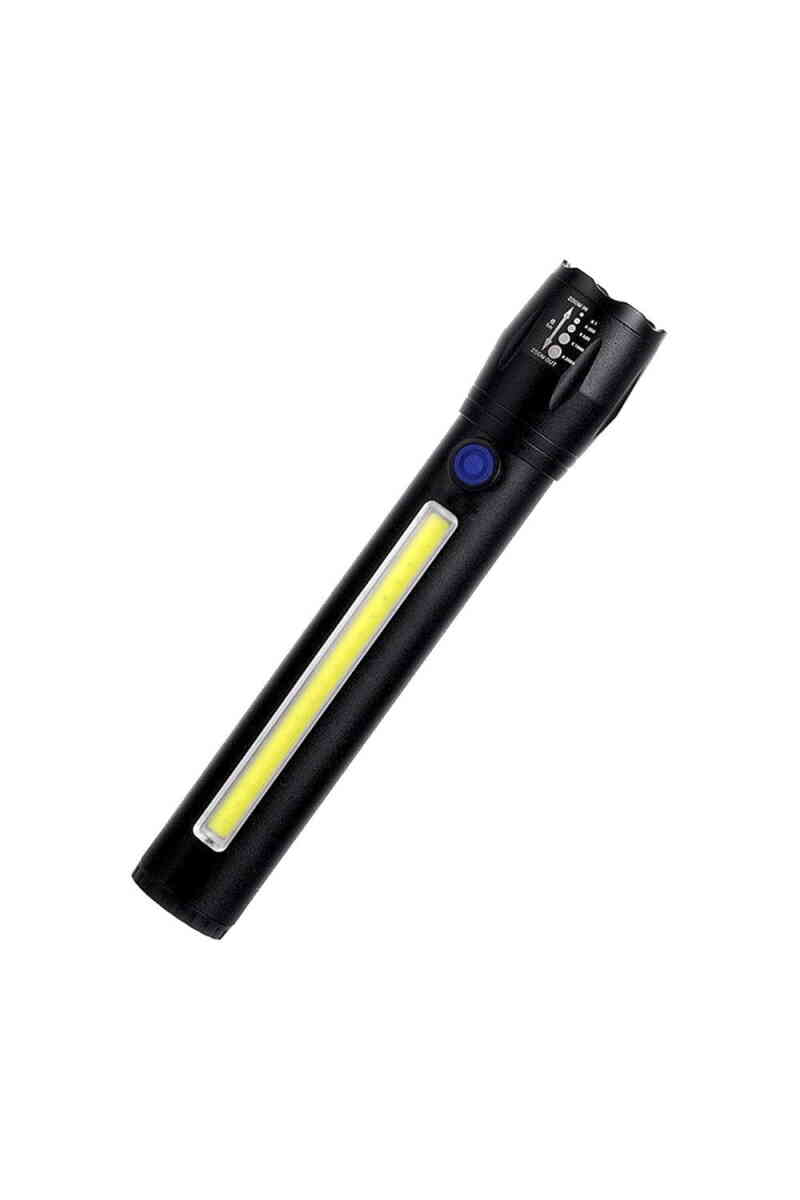 Powermaster Metal Flashlight Power Ledli Şarjlı El Feneri PM-14621 - Görsel 1