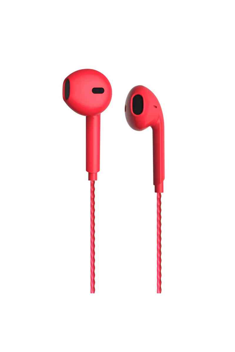 Lenovo Lecoo EH104R 3.5 Mm Jacklı Kablolu Kulak İçi Mikrofonlu Kulaklık Kırmızı - Görsel 3
