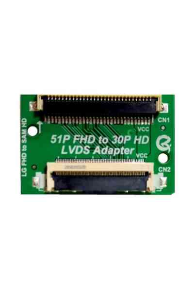 Lcd Panel Flexi Repair 51p Fhd To 30p Hd Lvds Fpc To Fpc Lg In Sam Out QK0806A