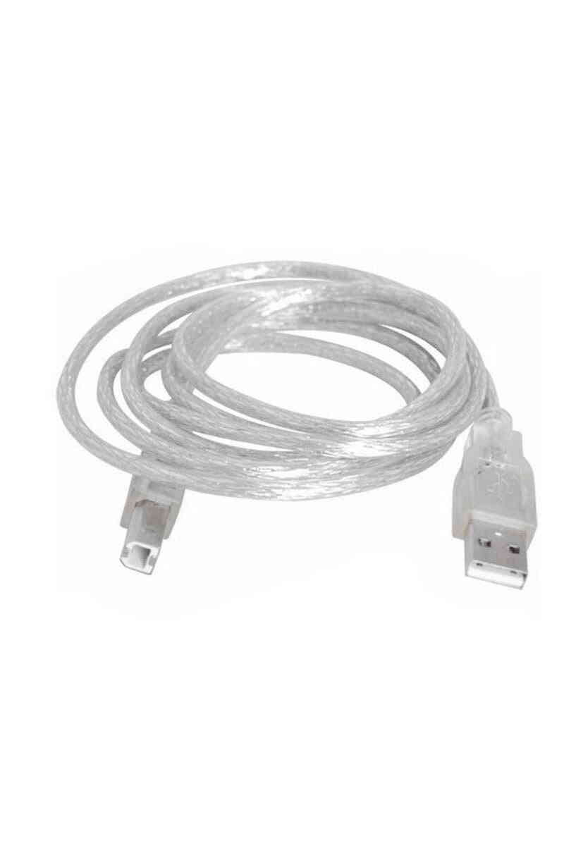 Powermaster Usb Yazıcı Kablosu 2.0 Şeffaf 3 Metre - Görsel 2