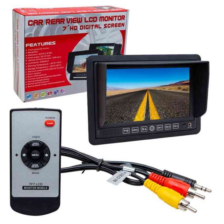 Powermaster PM-5879 7'' 12V-24V 3 Kanal AV Girişli Monitör - Görsel 3