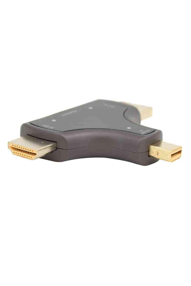 Powermaster Mini DP+DP+HDMI To HDMI 4K Çevirici - Görsel 2