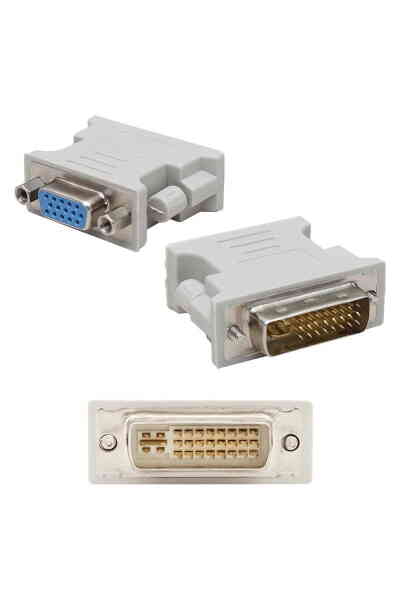 DVI Erkek - VGA Dişi Çevirici 24+5 Pin