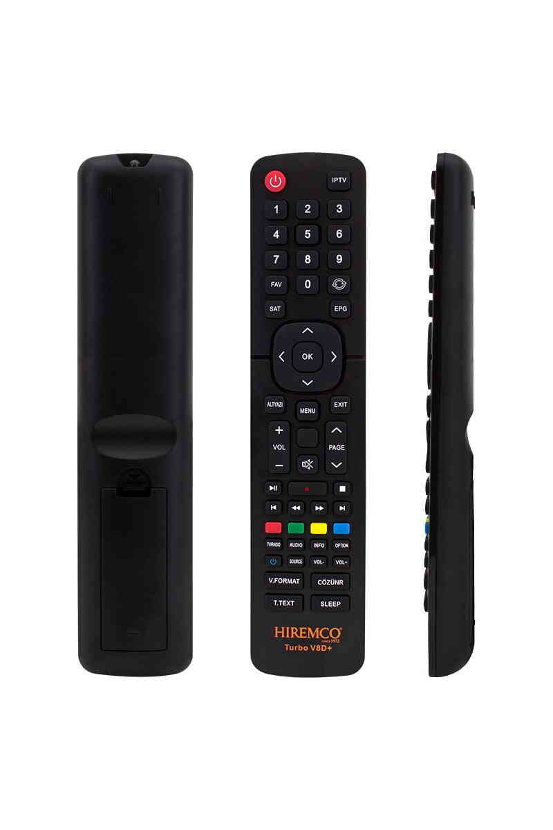 Hiremco Turbo V8D+ Uydu Alıcı Kumandası - Görsel 1