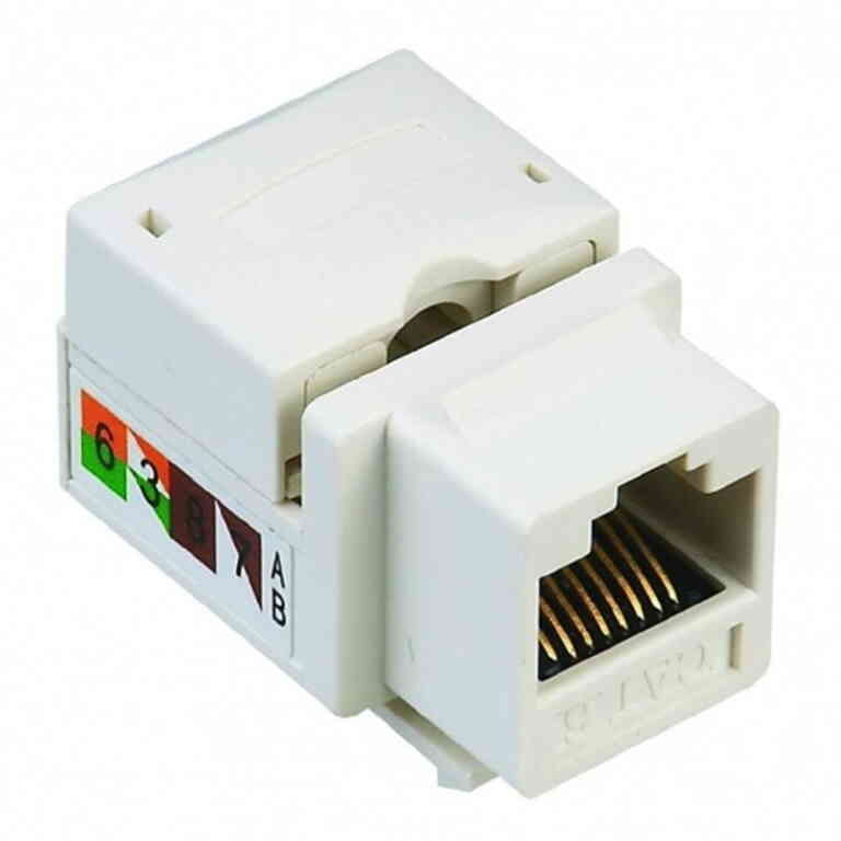 RJ45 Şase Utp Cat6 8P8C 90° Keystone Jack