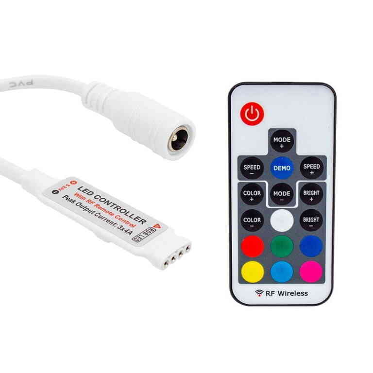 Powermaster 12 Volt RF Küçük Modüllü Uzak Mesafe Algılamalı Led Kontrol Cihazı - Görsel 2