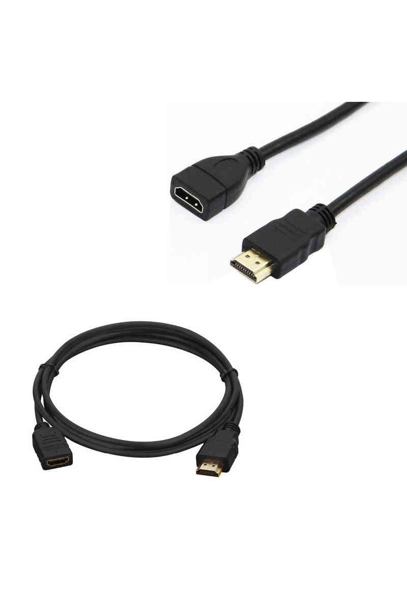 HDMI Kablo Erkek-Dişi 30 Cm Uzatma (Mini HD Recevier İçin) - Görsel 1
