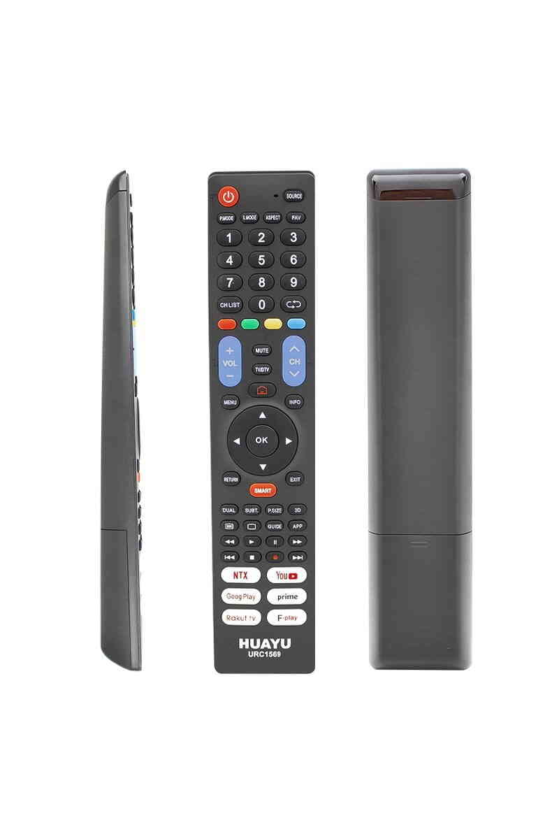 Huayu URC1569 Netflix-YouTube-Prime Video-Google Play Tuşlu 7in1 Universal Lcd Led Tv Kumandası - Görsel 1
