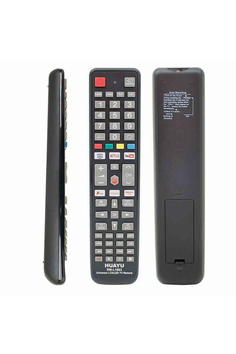 Huayu RM-L1663 Netflix-YouTube-Prime Video-Google Play Tuşlu Universal Lcd Led Tv Kumandası - Görsel 1