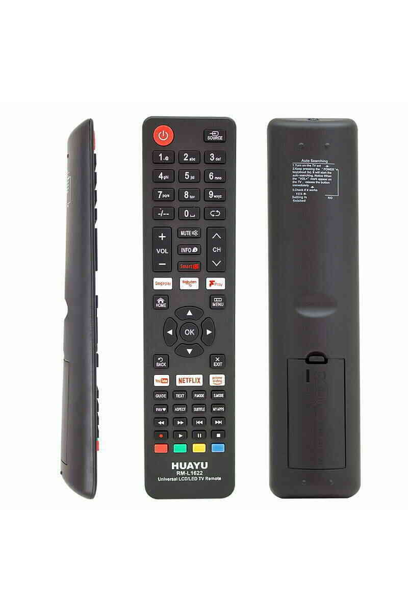 Huayu RM-L1622 Netflix-YouTube-Prime Video-Google Play Tuşlu Universal Lcd Led Tv Kumandası - Görsel 1