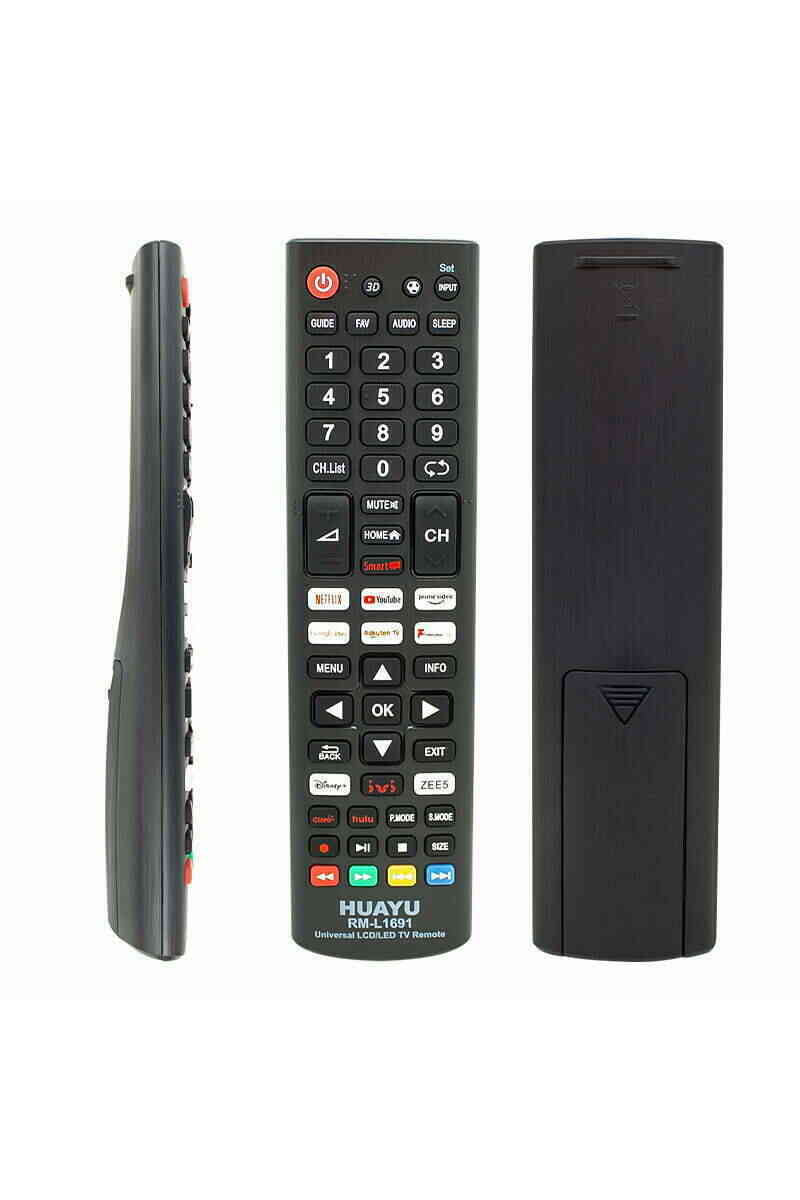Huayu RM-L1691 Netflix-YouTube-Prime Video-Google Play Tuşlu Universal Lcd Led Tv Kumandası - Görsel 1