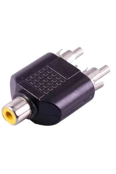 1RCA Dişi-2RCA Erkek Çevirici Jack